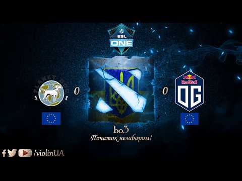 OG vs Planet Dog game 1 ESL One Katowice 2018 Major: Europe Qualifier [Українською] by violinUA