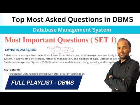 Introduction of DBMS Database Management System Lec 01 Hindi