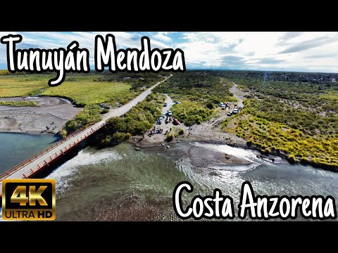 Acampando a orillas del Río Tunuyán / Costa Anzorena Mendoza / filmación con dron MINI 2 SE