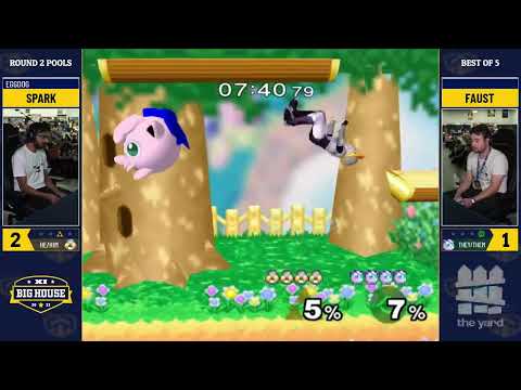 8 - Spark (Sheik) vs Faust (Jigglypuff) - Melee Singles Pools - The Big House 11