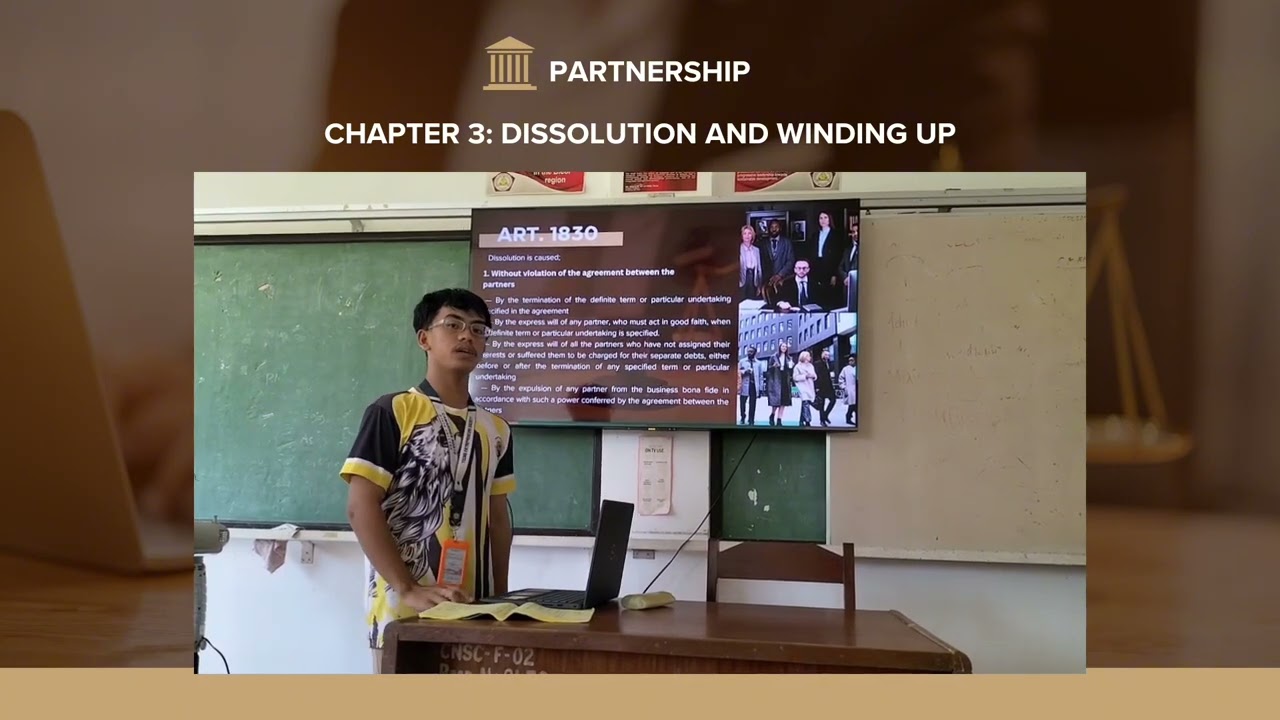 BLT PARTNERSHIP Chapter 3: Dissolution and Winding Up