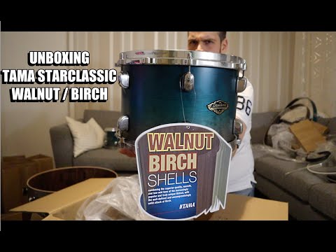 Unboxing Tama Starclassic Walnut Birch (w/ subtitles)