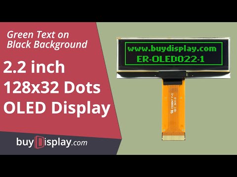 Green 2.2 inch OLED 128x32 SPI Display Module Serial I2C,SSD1305 Controller