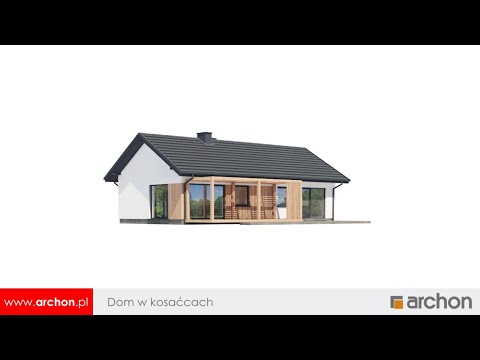 Dom w kosaćcach – Dom parterowy na wąską działkę I ARCHON+ Projekty Domów