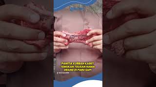 Panitia Kurban yang Temukan Paru-paru Sapi Bertuliskan Nama Orang, Ngotot Itu Jaringan Daging!