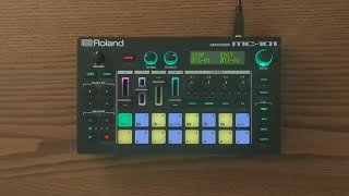 Video thumbnail for my first Roland MC-101 set by audiodake