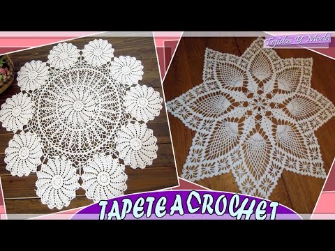 Tapete – Carpeta con patrones tejidos a crochet