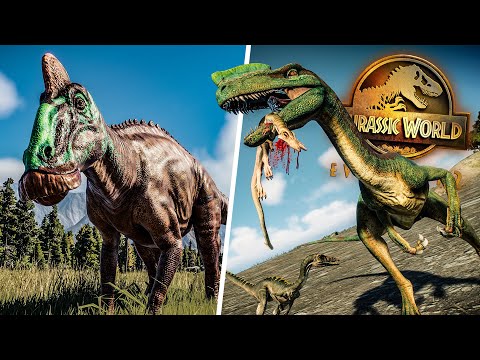 SOME OF THE BEST ANIMATIONS!! FIGHTS, KILLS, INTERACTINGS! - Jurassic World Evolution 2
