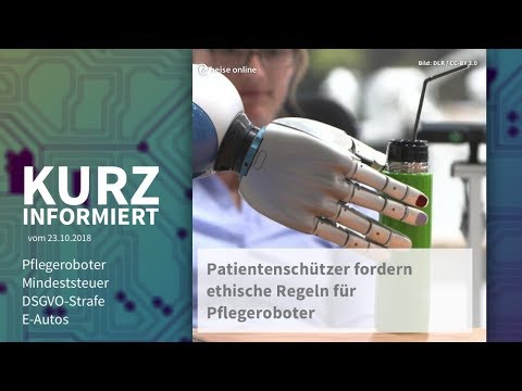 Pflegeroboter, Mindeststeuer, DSGVO-Strafe, E-Autos | Kurz informiert vom 23.10.2018