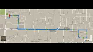 Poway DMV behind-the-wheel test route