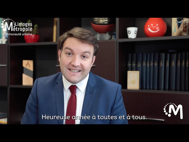 Vidéo des voeux 2022 de Guillaume GUÉRIN président de Limoges Métropole.