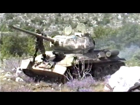 1992.05.23. - Izvidnički vod 1./1. gbr Tigrovi - Predaja tenka T 34, 115. br HV