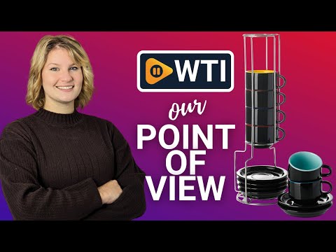 Teocera Porcelain Espresso Cups with Saucers and Metal Stand - Set of 6 Stackable Demitasse Cups - WTI product video review