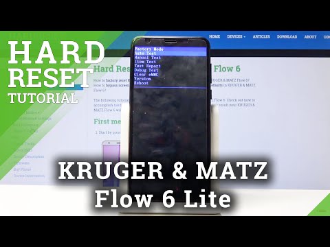How to Clear eMMC in KRUGER & MATZ Flow 6 - Hard Reset / Remove Password