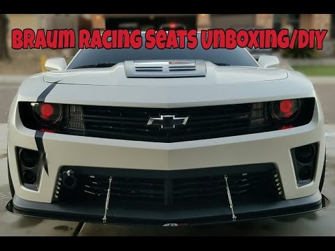 Braum Red Leatherette Elite Seats Unboxing/DIY