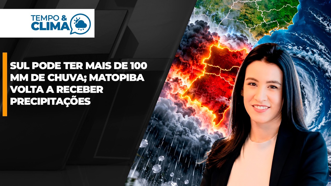 Frio dá lugar a temporais e chuva pode ganhar força no Centro-Sul nesta semana