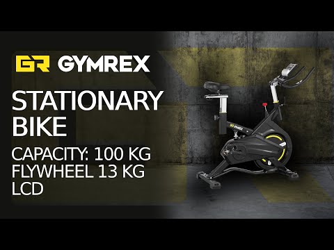 video - Motionscykel - Svänghjul 13 kg - Upp till 100 kg - LCD - Med stötdämpning