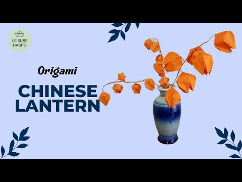 How To Make an Origami Flower Chinese Lantern