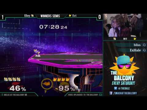 Melee @ the Balcony 85 - Winners Semis ft. Eri (Pikachu) VS Eloy (Fox)