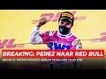 Breaking: Sergio Perez naar Red Bull Racing | GPFans Breaking