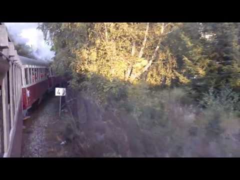 Výhled z historického vlaku na zaniklé depo Karlovy Vary  28.9.2012