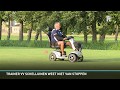Scootmobiel het veld op
