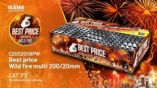 Kompaktní ohňostroj 200ran / 20mm Best Price Wild Fire multi