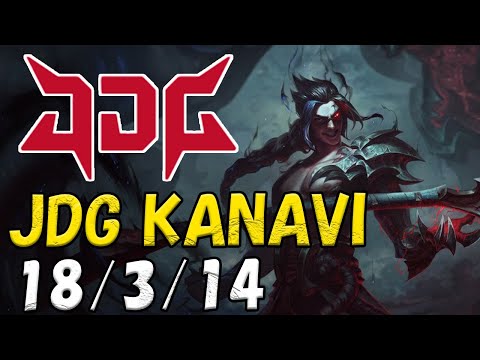 JDG Kanavi ケイン(Kayn) VS ゼド(Zed) JG patch 12.18 NA RANK