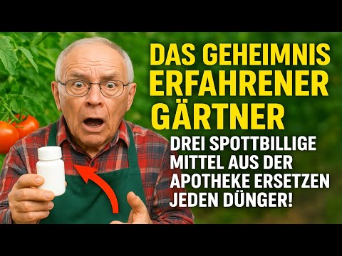 THE SECRET OF EXPERIENCED GARDENERS: THREE MIDDLE-CHEAP PHARMACY PRODUCTS CAN REPLACE ANY FERTILI...