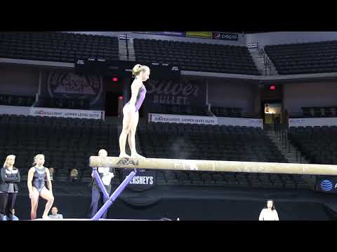 Laney Madsen Hits BHS Tuck Full & Piked Barani On Beam - 2017 U.S. Classic Podium Training
