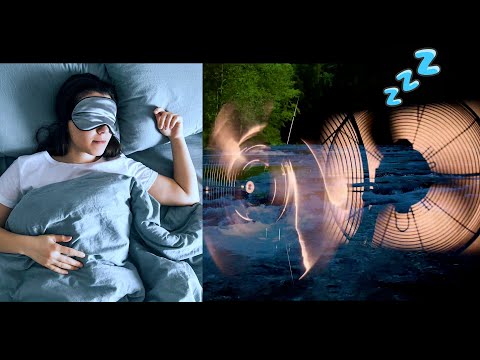 Loud Fan Noise with River Sounds + 432hz Sleep Sounds