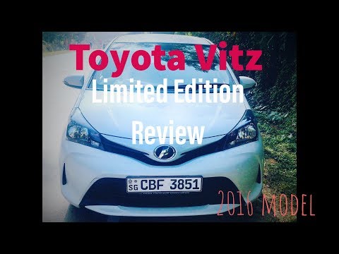 Toyota Vitz (Yaris) 2016 1.0(DBA-KSP130) Limited Edition Safety Review|Sinhala