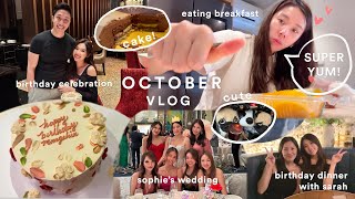 [VLOG] Turning 29 🎂, wedding dinner, catch up with friends & visited yummy restaurants!😋 | MONGABONG
