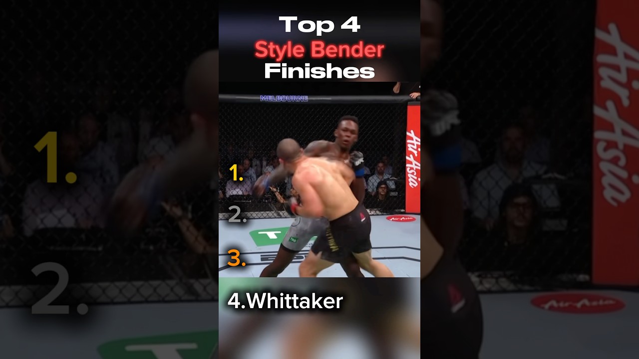 Four Brutal Finishes — The Last Style Bender #IsraelAdesanya  #MMA #Knockouts #KOs  #UFCHighlights