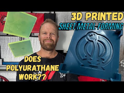 3D Printed Sheet Metal Forming Plus using polyurathane  and PLA+ PT2