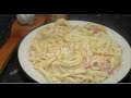 Spaghetti Cu Bacon Si Sos Din Smantana