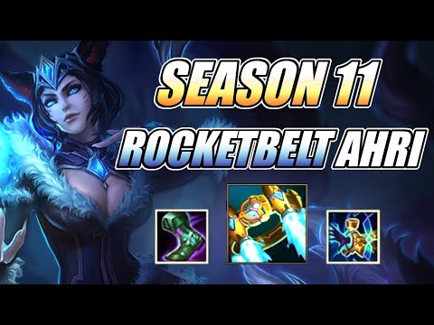 SEASON 11 Ahri Build RocketBelt Full Gameplay ~ Rank 1 Ahri LegitKorea
