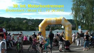 preview picture of video 'Motorbootrennen Brodenbach 2010 - Mosel'