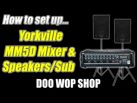 How to setup and operate the Yorkville MM5D powered mixer in a small PA system setting