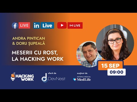 Meserii cu Rost, la Hacking Work - cu Andra Pintican și Doru Șupeală