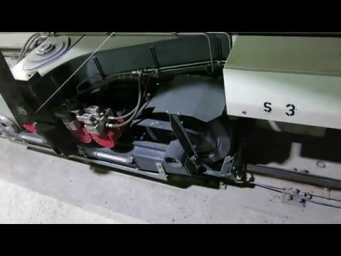 Standseilbahn Kraftwerk Linth-Limmern Wagen Ankunft Bergstation - funicular 8783.03