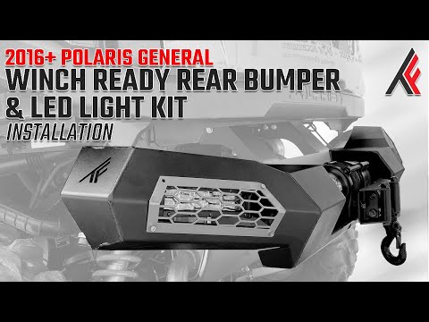 Polaris General Rear Winch Ready Thumper Bumper & Light Install