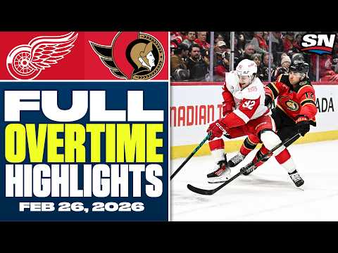 Detroit Red Wings at Ottawa Senators | FULL Overtime Highlights - February 26, 2026