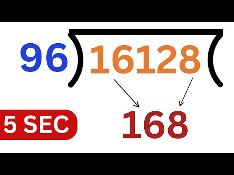 Divide in 5 seconds - Crazy Math Trick