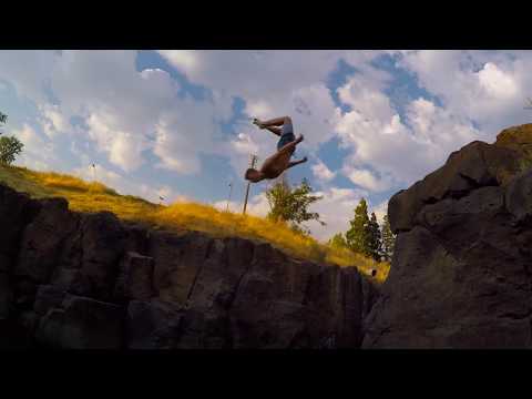 Susanville California Cliff Jumping - GoPro Cliff Jumping