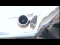 Jet Engine Commercial Airliner Taxiing On The Tarmac Detail Of Jet Engine