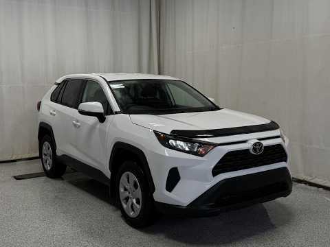 2024 Toyota RAV4 LE AWD in White for sale at Park Mazda in Sherwood Park, AB