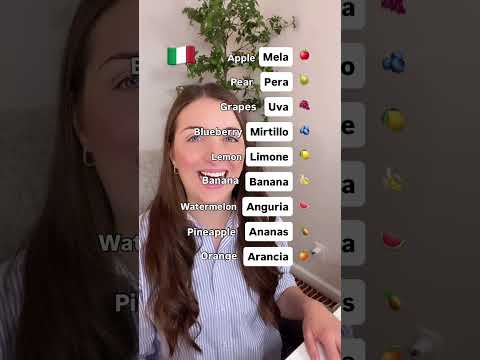Learn Italian fruit names #english #italiaonline #italy #italianlanguage