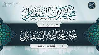 صورة محاضرات الشنقيطي {{16}} الألفة بين الزوجين