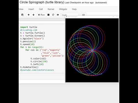 Create A Spirograph Using Python Edtech Coding Learntocode Python